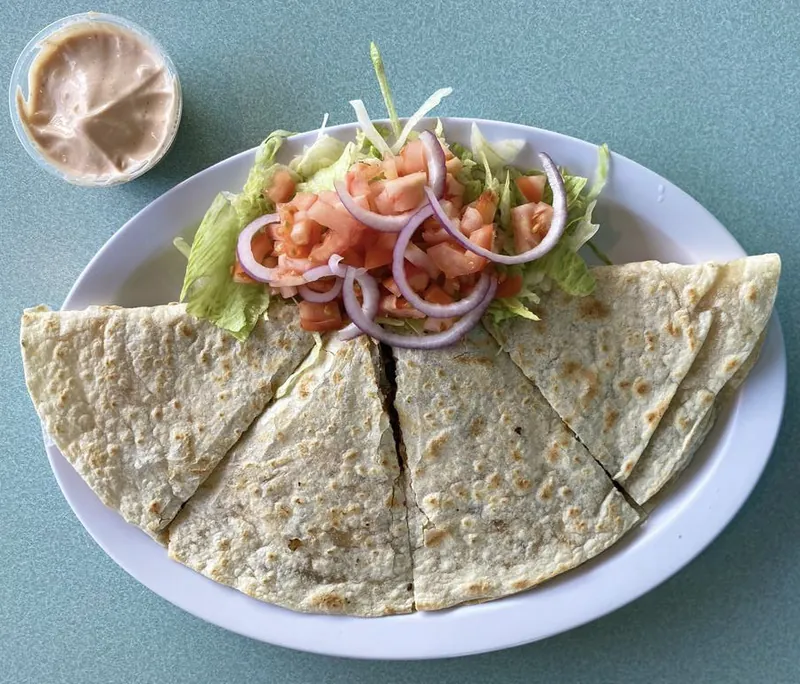 Chicken Breast Quesadilla at Omega Burgers, Bellflower