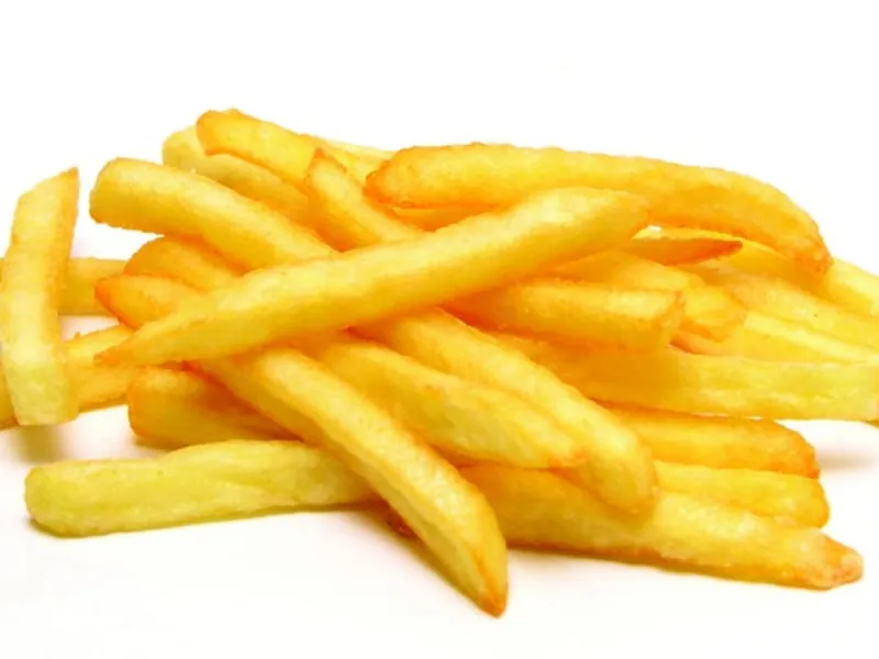 Fries at Omega Burgers, Bellflower