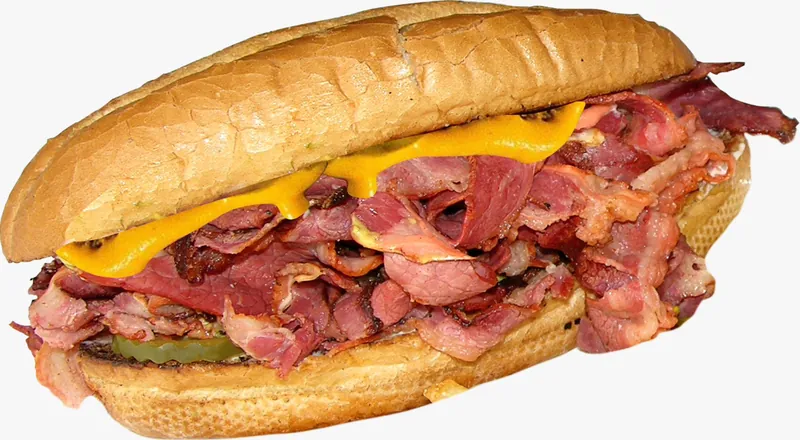 Pastrami Sandwich at Omega Burgers, Bellflower