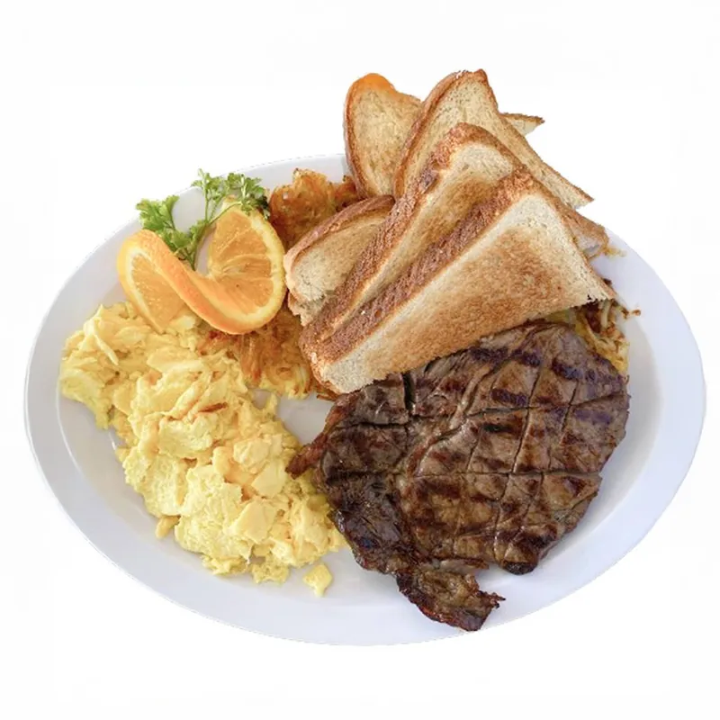 Steak and Eggs at Omega Burgers, Bellflower